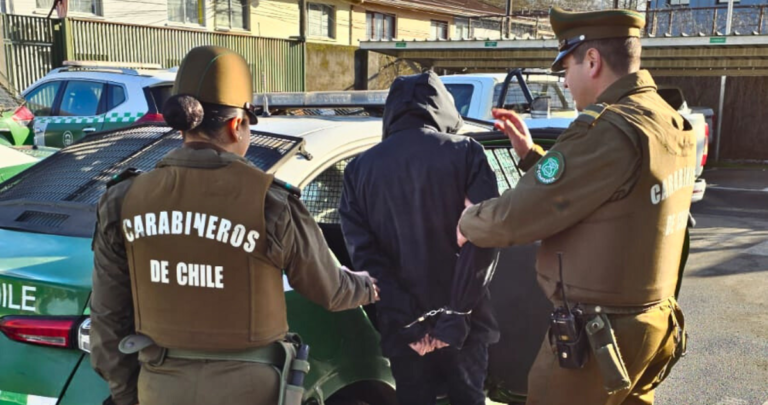 Dos detenidos tras dramática persecución en Penco: moto con encargo por robo y antecedentes policiales
