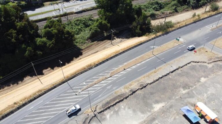 Ampliación de avenida Costanera en Chiguayante: autoridades esperan que antes de agosto esté operando